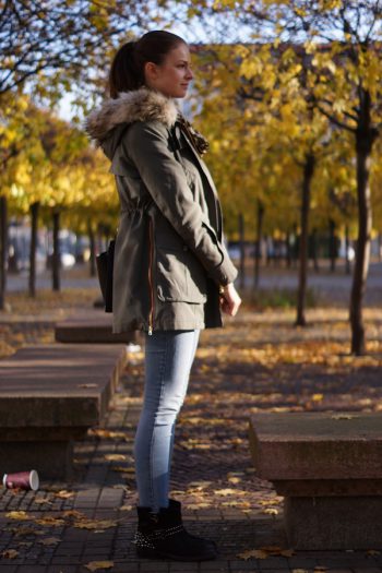 Red Zipper Parka