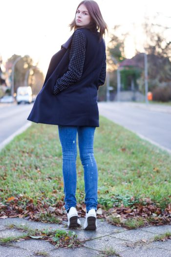 spots of colour on my J Brand jeans