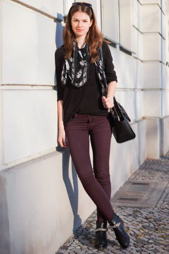 Leather Boots with Chain