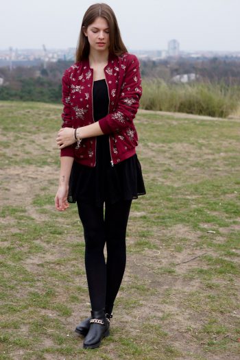 Teufelsberg Berlin: Dress + Bomber Jacket