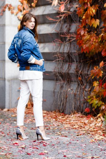 Individualisierte Denim Jacke
