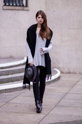 Gerippter Pullover