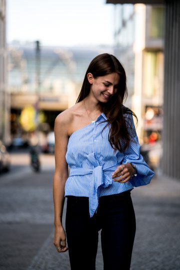 Wie trägt man One-Shoulder