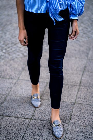 Wie trägt man Mule Sandalen
