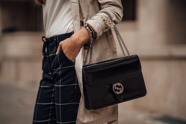 schwarze Gucci Tasche