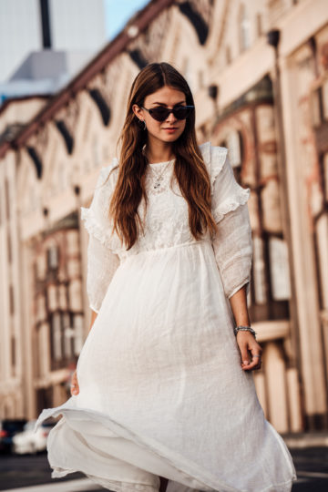 WeiÃes Boho Kleid Sommer