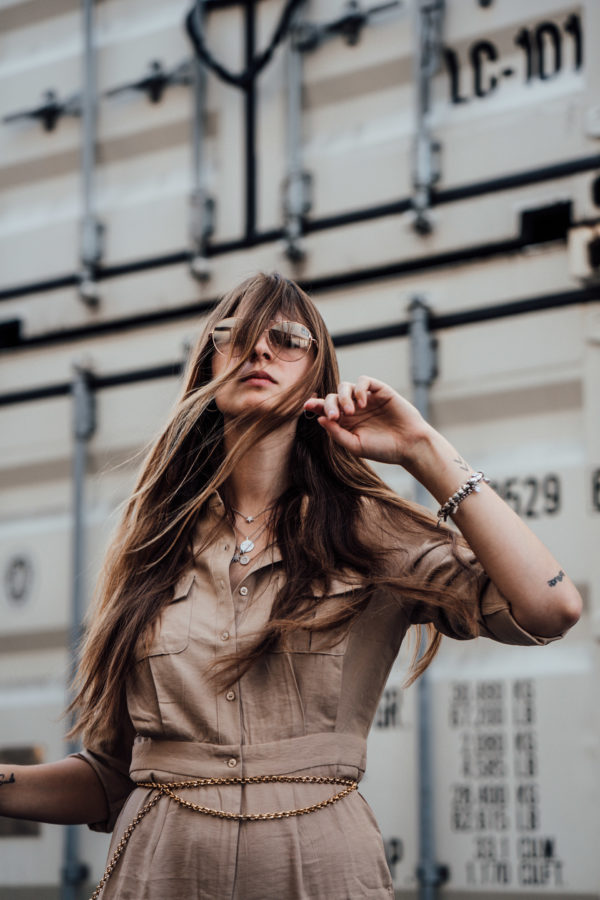 Overall with long sleeves