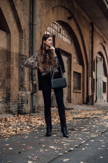 schwarze Skinny Jeans