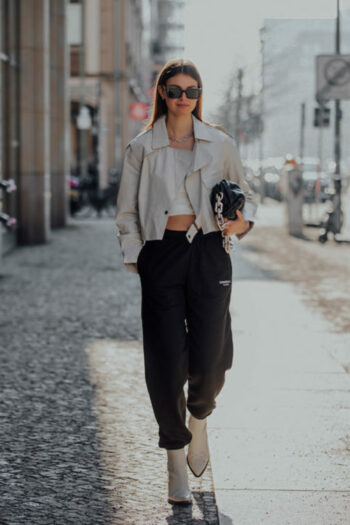 Frühling Sommer 2026 Jackentrends: White Outerwear mit Shape